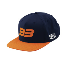 kšiltovka 100% - BB33 Snapback modrá/oranžová (vel. UNI)