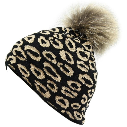 BLIZZARD BLIZZARD Leopard cap, black