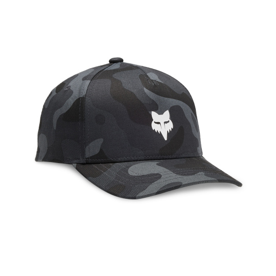 Dětská čepice Fox Yth Fox Head Camo 110 Sb Hat  Black Camo