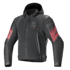 bunda ZACA AIR VENOM WATERPROOF, ALPINESTARS (černá/červená fluo) 2025