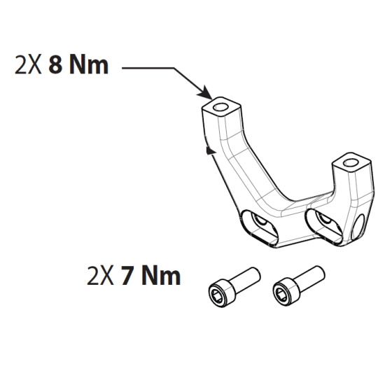 GT FURY POST MOUNT BRAKE ADAPTER 203mm (K24003)