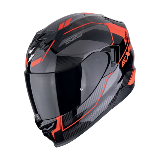 Moto přilba EXO-520 EVO AIR LENA černo/červená