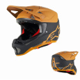 Alpinestars Missile TECH Racer MIPS helma - Black Dark Gold