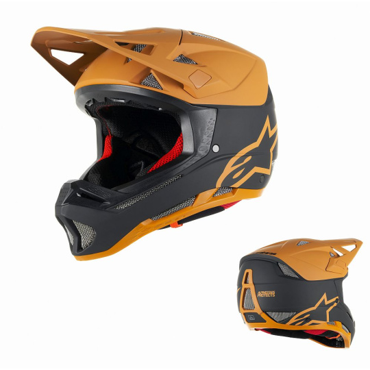 Alpinestars Missile TECH Racer MIPS helma - Black Dark Gold