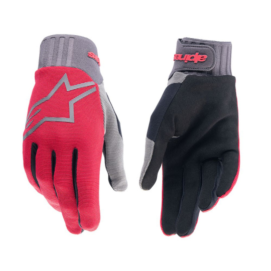 Alpinestars A-Dura YOUTH dětské rukavice Red Fluo